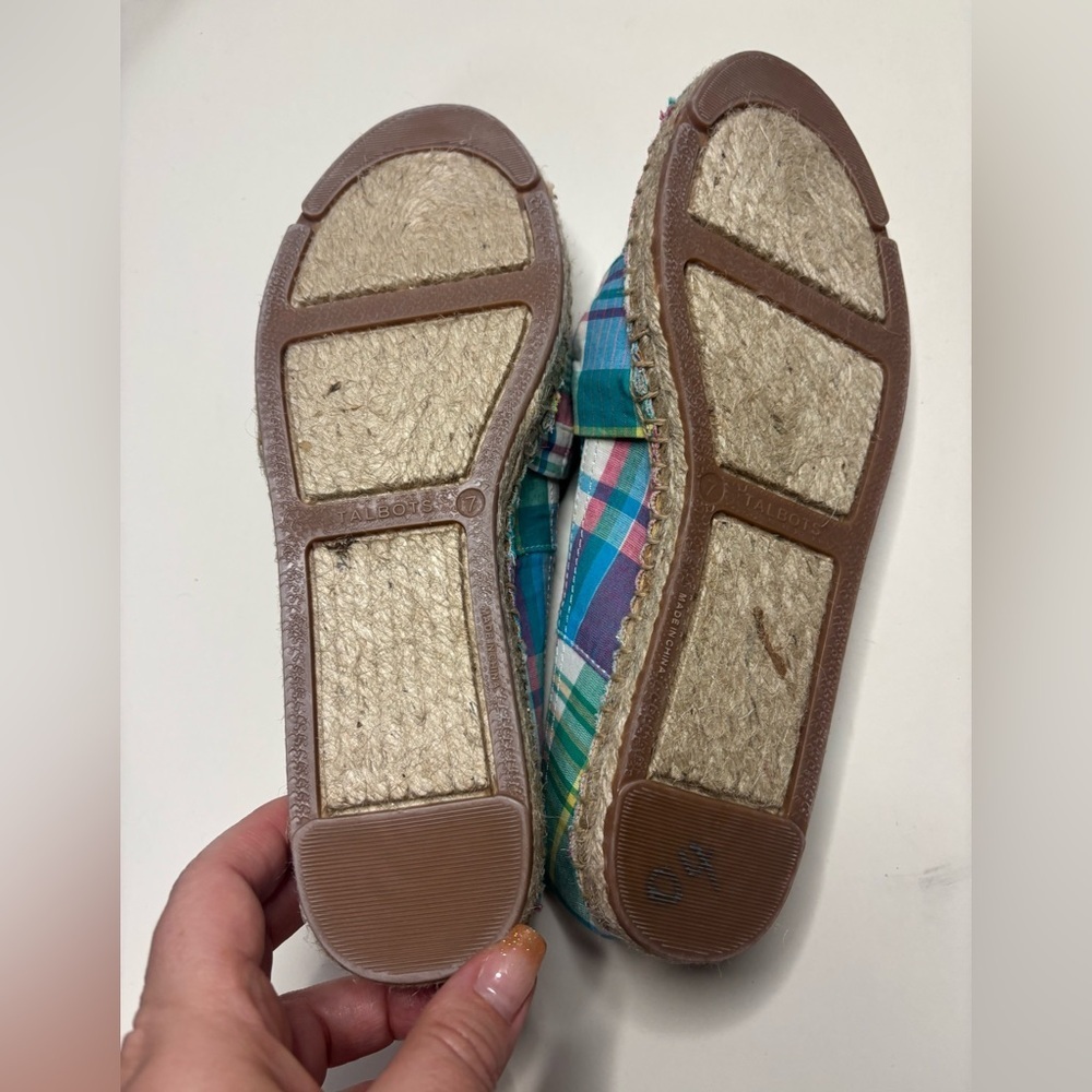 Talbots Izzy Knot Patchwork Espadrilles Size 7 Ma… - image 3